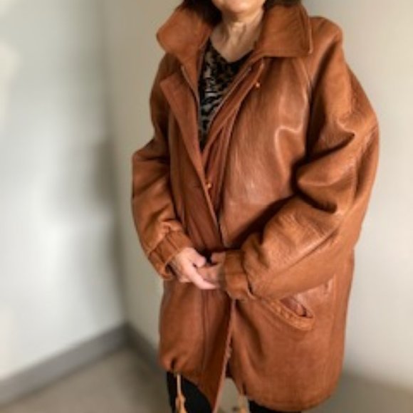 DAMSELLE BUTTER SOFT LEATHER 3/4 JACKET - Picture 2 of 2